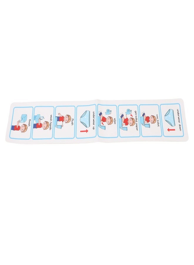 Brrnoo Potty Training Visual Schedule,Autism Potty Schedule Potty Chart Step By Step Visual Schedules for Children Laminated Potty Chart Visual ASD Toilet Schedule for Children, #311 - Image 2