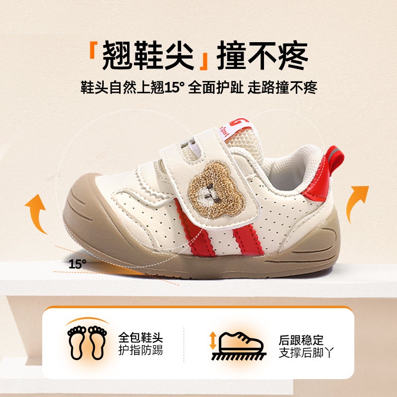 Spring Summer Autumn Men'S Baby Shoes Women 0-3 Years Old 2 Baby Leather Cartoon Toddler Shoes Soft Sole Breathable Boy'S Fit Shoes - Image 3