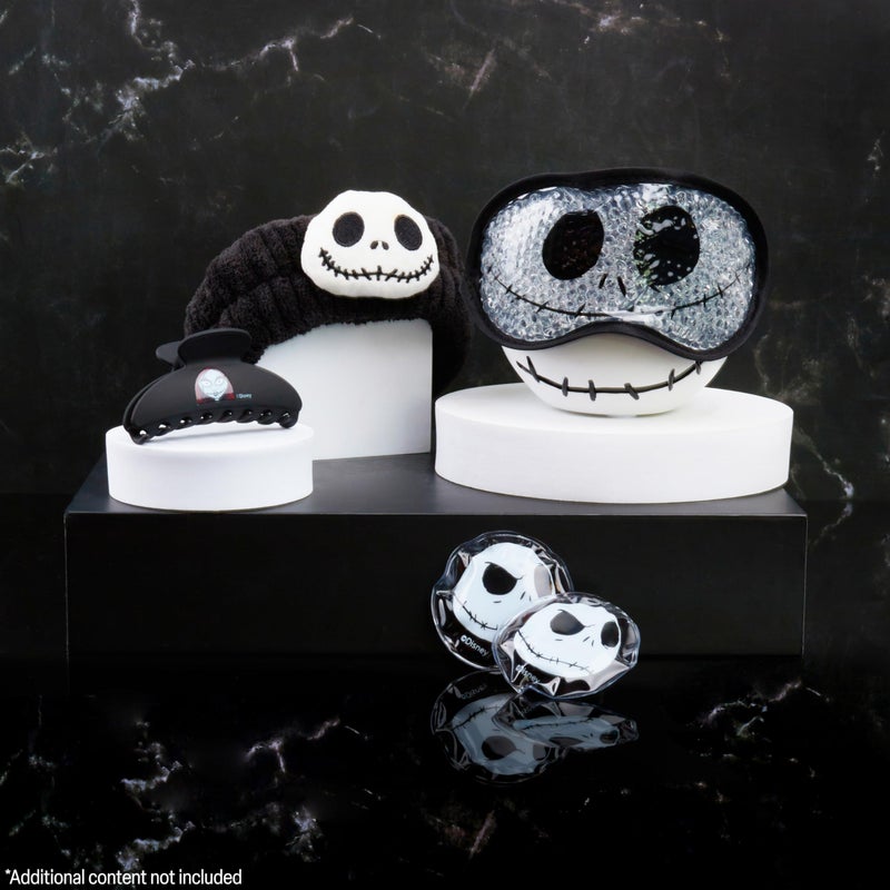 Disney The Nightmare Before Christmas Beauty Accessories Set for Women, Teens with Eye Mask Eye Pads Headband Claw Clip Pampering Gifts for Women (Black) - Image 2