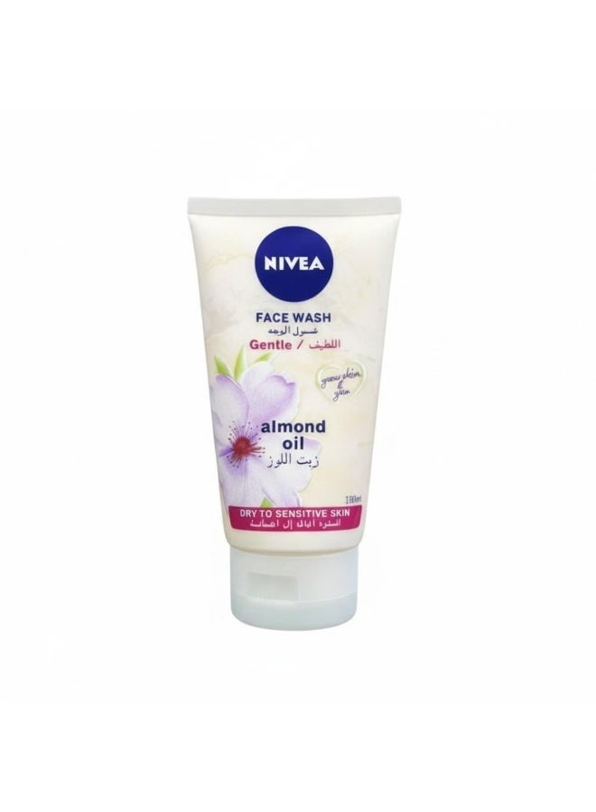 NIVEA Gentle Facial Wash with Almond Oil for Dry and Sensitive Skin 150ml