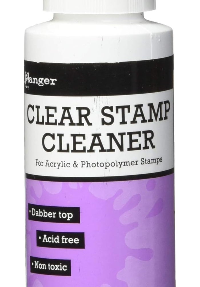 Ranger 2 Ounce Inkssentials Clear Stamp Cleaner for Acrylic and Photopolymer Stamps - Image 1