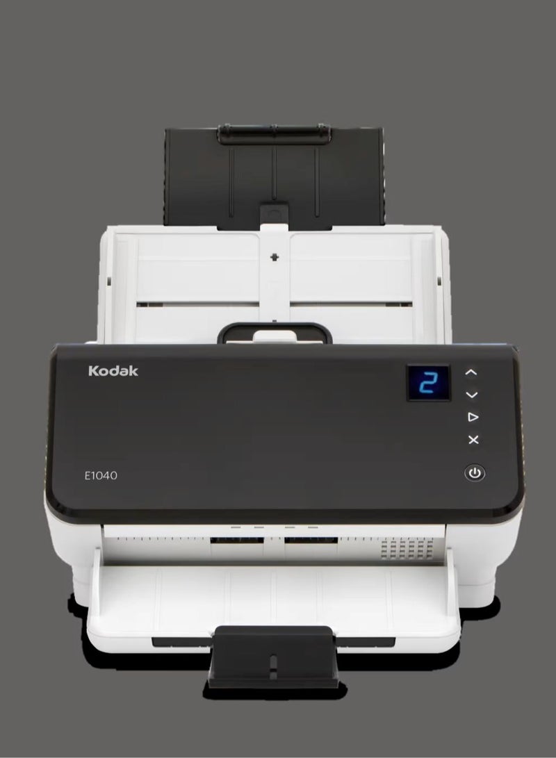 E1040 Document Scanner - 40ppm High-Speed Scanning, 80-Sheet Feeder, USB 3.2, 600dpi Resolution Ideal for Offices, Healthcare & Legal Includes Capture Pro Software TWAIN/ISIS Compatible - Image 1