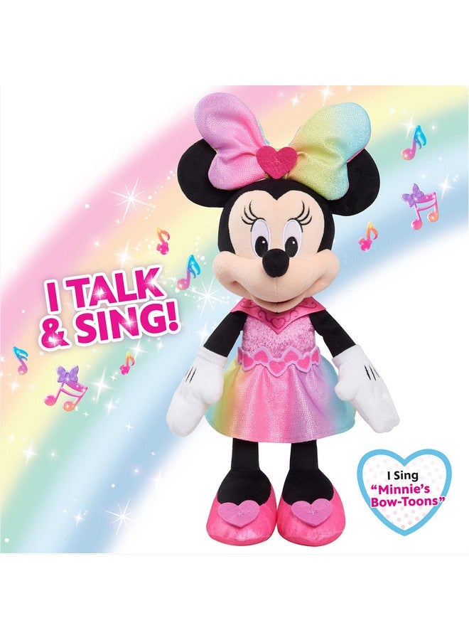 Minnie Disney Junior Minnie Mouse Sparkle And Sing 13 Inch Feature Plush With Lights And Sounds, Officially Licensed Kids Toys For Ages 3 Up By Just Play  - Image 5