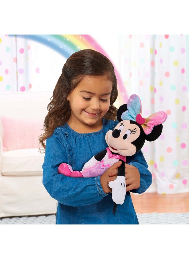 Minnie Disney Junior Minnie Mouse Sparkle And Sing 13 Inch Feature Plush With Lights And Sounds, Officially Licensed Kids Toys For Ages 3 Up By Just Play  - Image 2
