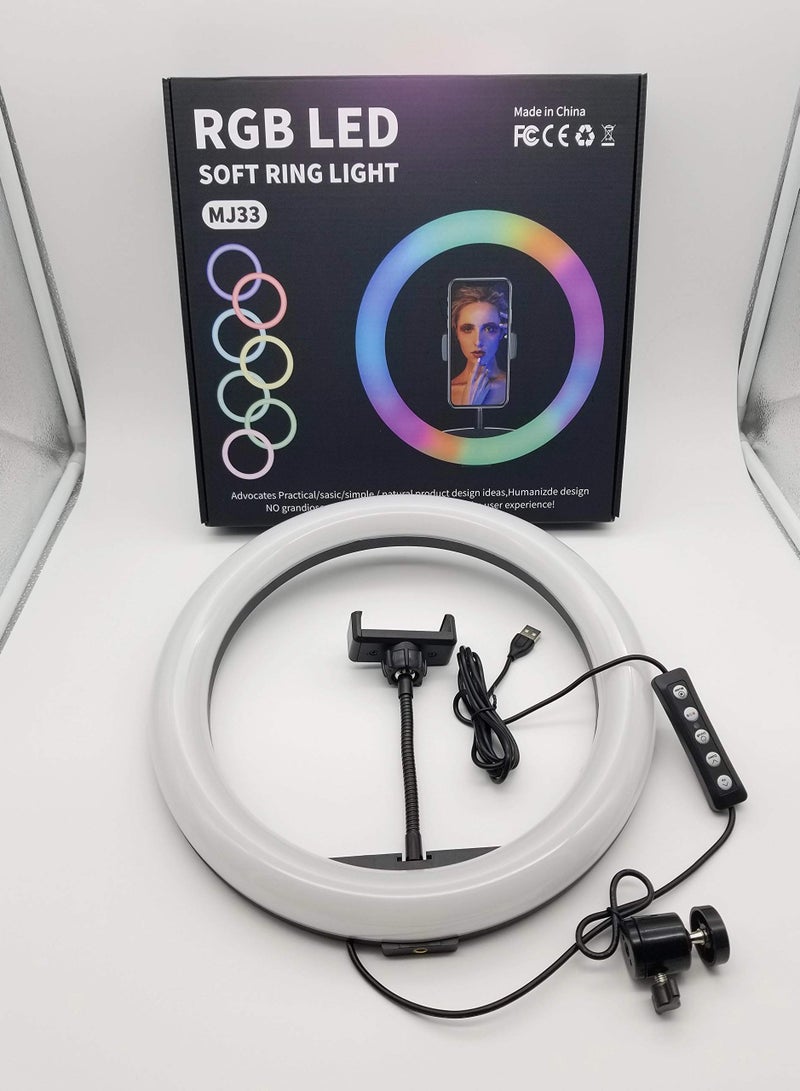 Multicolor Ring Light Colorful Photography Light for Vlogging Video YouTube - Image 2