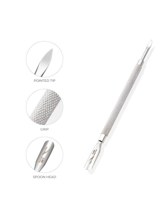 Nghia Professional Stainless Steel Cuticle Pusher S.506, Double-Ended Nail Cuticle Remover & Cleaner, Manicure Pedicure Tool for Salon and Home - Image 4