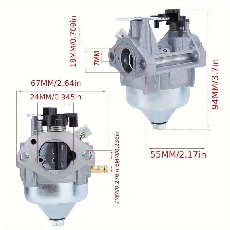 لـ GCV170LA، HRN216، HRX217 طقم كربوريتر جزازة العشب 16100 Z9L 811 مع فلتر هواء، شمعة احتراق، فلتر وقود، وحشيات. - Image 2