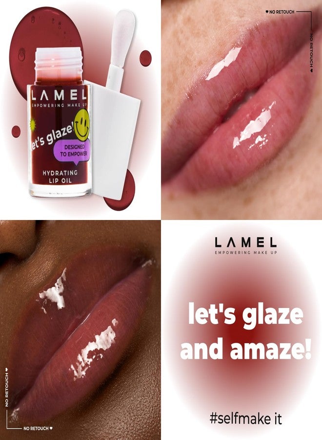 Lamel Let`s Glaze Hydrating Lip Oil - Chocolate cookies | High shine, Lightweight | Non sticky Juicy Tint | Lip Oil for Pigmented Lips | 4ml - Image 5
