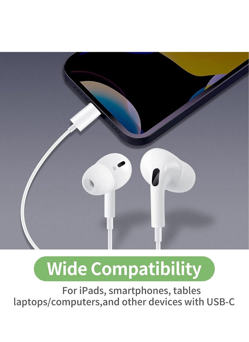 ELTRAZONE USB C Headphone, Type C Earbuds Wired Earphones with Microphone and Volume Control,in-Ear Earbud Noise Isolating for Google Pixel Oneplus Samsung Galaxy iPad Pro and MacBook  - Image 5