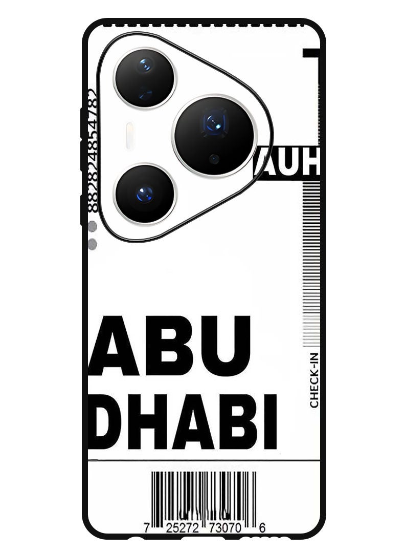 Theodor Case Compatible with Huawei Pura 80 Pro 6.8 Inch Protection Shockproof Bumper Cover AUH boarding pass - Image 1