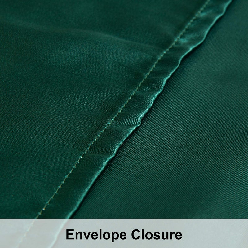NTBAY 2 Pack Satin King Pillowcases for Hair and Skin  Luxurious and Silky Pillow Cases with Envelope Closure  20x36 Inches  Dark Green - Image 3