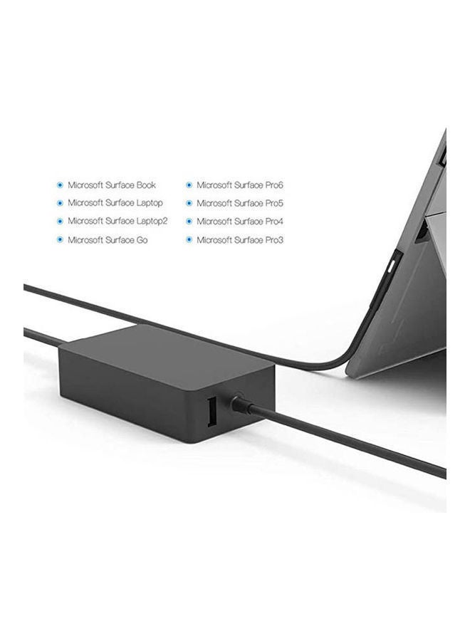 نيبمينينت Surface Pro 4 Charger 12V 2.58A 65W for Microsoft 3 5 Laptop Go Cable AC 1.8M Power Supply Black - Image 2
