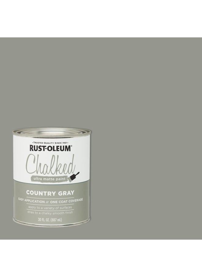 RUST-OLEUM - Country Grey Chalked Ultra Matte Paint - Image 1