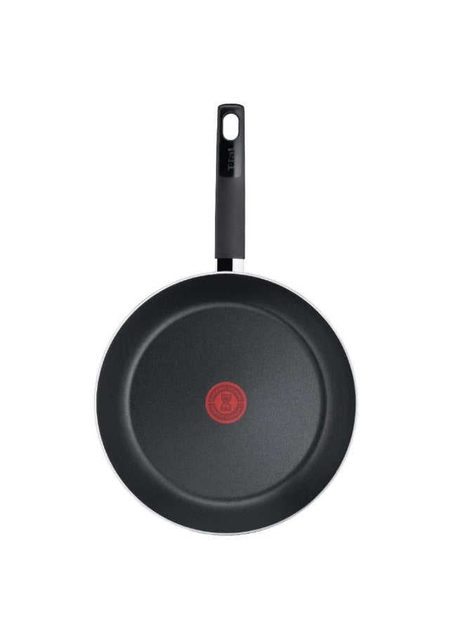 T-Fal Simply Titanium frypan 24 cm Easy-Cleaning Non-Stick Coating, Thermo-Signal™ Heat Indicator, Diffusion Base, Healthy and Safe Cookware, Made in France, B5740483 - Image 2