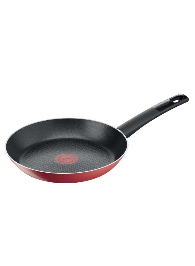 T-Fal Simply Titanium frypan 24 cm Easy-Cleaning Non-Stick Coating, Thermo-Signal™ Heat Indicator, Diffusion Base, Healthy and Safe Cookware, Made in France, B5740483 - Image 1