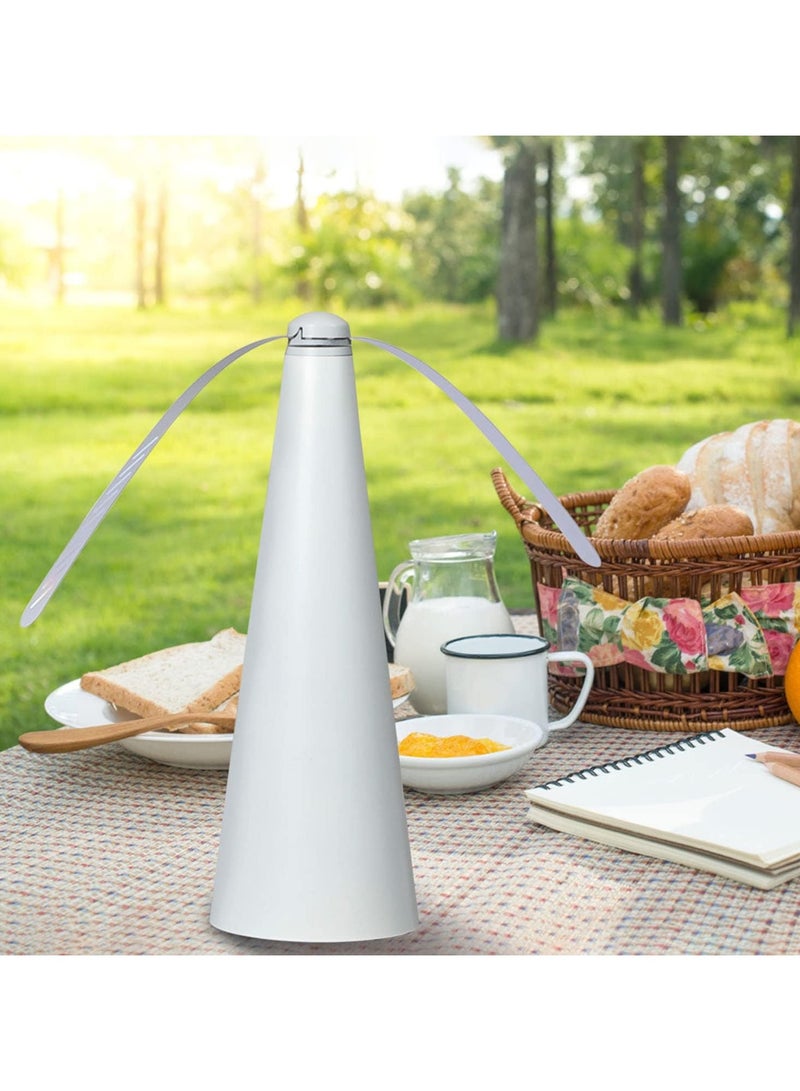 Repellent Fan, Portable Table Fly, Lightweight, Durable and Odor-Free Keep Flies, Picnic Fans for Indoor and Bugs Away from Your Food Enjoy Outdoor Meal - Image 2