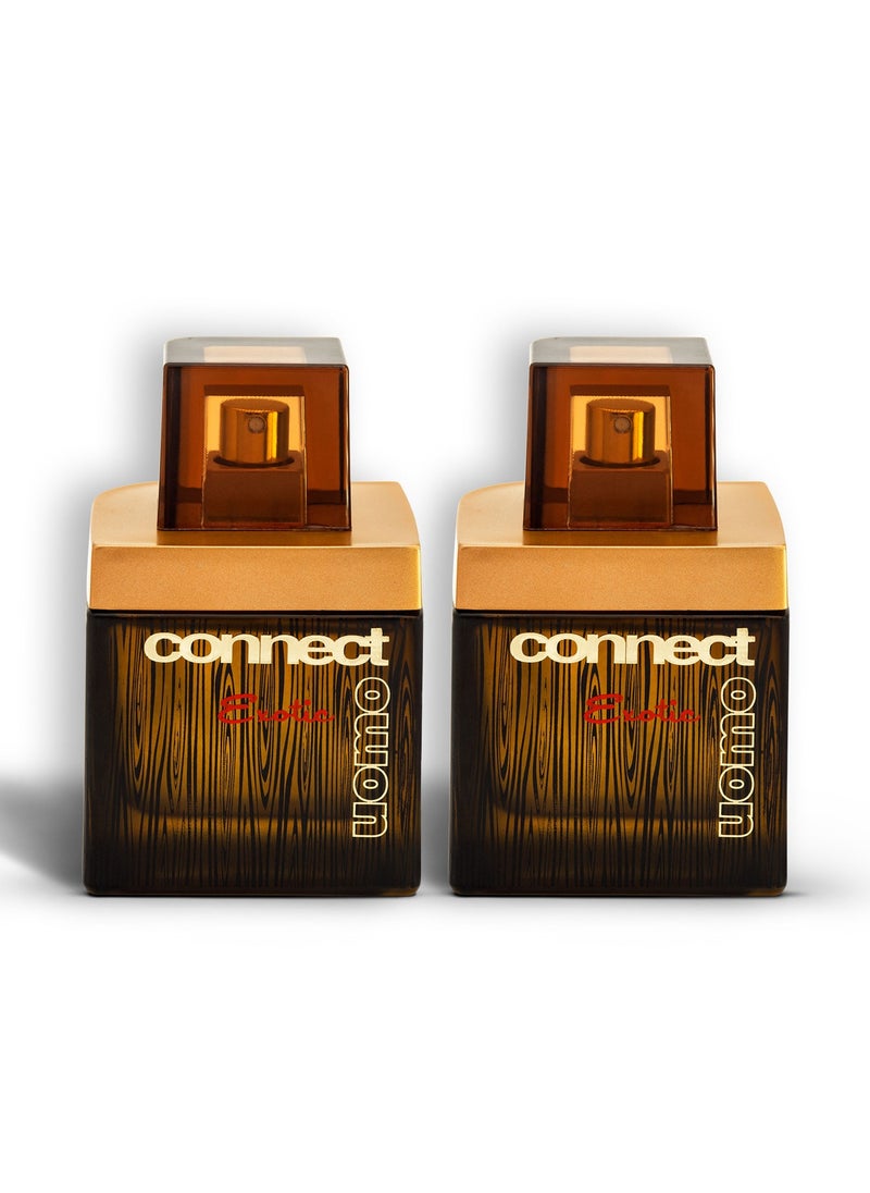 Jean Paul Dupont - Connect Uomo Exotic Eau de Toilette For Men 100ml (Pack of 2) - Image 1