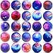Oleitodh 60 Pack Galaxy Stress Balls Bulk for Kids Adults 25 Inch Space Squeeze Anxiety Fidget Sensory Balls Children Outer Space Mini Relief Balls for Birthday Party Favors Finger Exercise Carnival Gift - Image 2