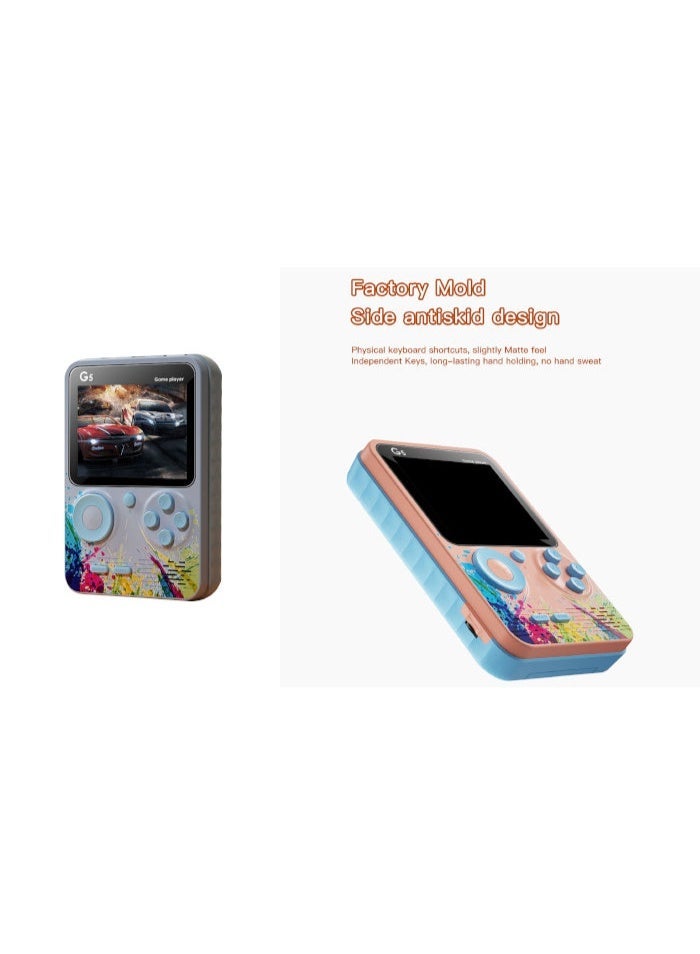 G5 Handheld Game Console with 3.0-inch Color Screen and 500 Built-in Retro Games - Image 2