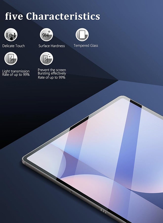 بشكل مختصر [عبوتان] حامي شاشة زجاج مقوى 9H لسامسونج جالاكسي تاب إس 11 الترا/إس 10 الترا/إس 9 الترا/إس 8 الترا (14.6 بوصة SM-X920، SM-X926B، SM-X926N)، مقاوم للخدش، سهل التركيب - Image 3