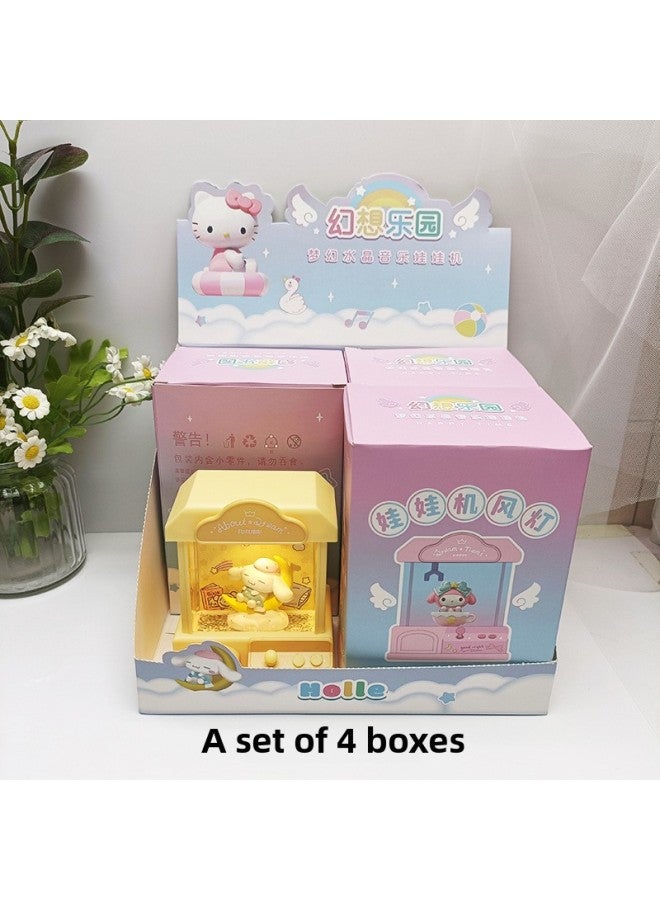 Sweet And Cute Yugui Dog Series Baby Machine Wind Lamp Children's Handmade DIY Main Body Desktop Decorative Ornaments Night Light-Color:Melody (powder) - Image 4