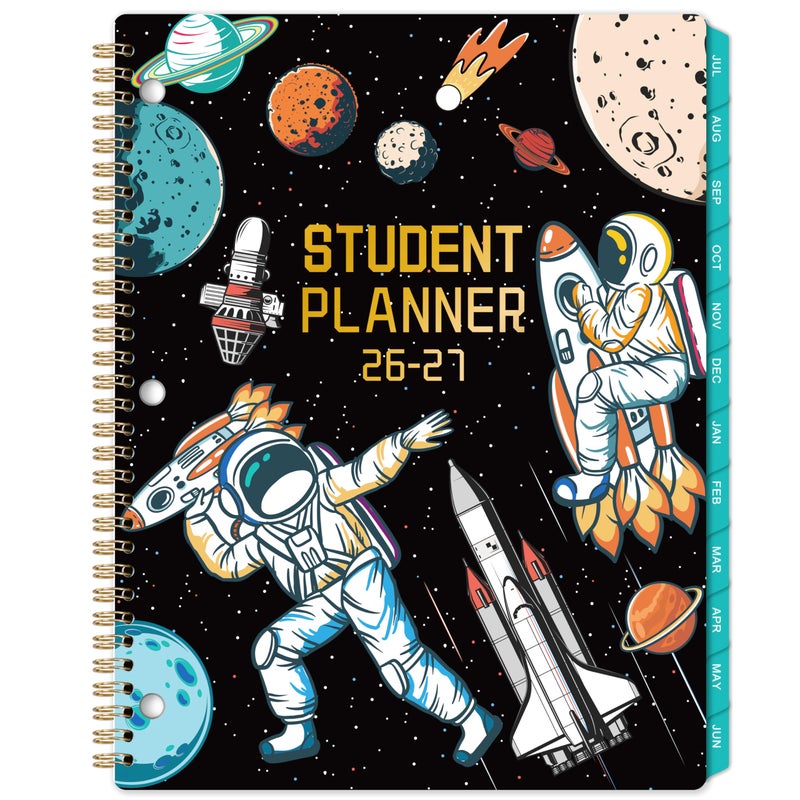 Artfan Student Planner 20262027 Academic Planner 20262027 with Stickers July 2026 June 2027 9 X 11 Planner Weekly and Monthly 3Hole Punched Academic Calendar - Image 2