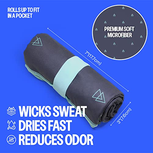 Acteon Large Microfiber Beach Towel, 64" x 30" Quick Dry Odor-Free Technology, Men & Women Fast Drying Absorbent Swim Towels for Swimmers, Sand, Pool, Travel, Hiking, Gym, Camping, Bath - Image 3