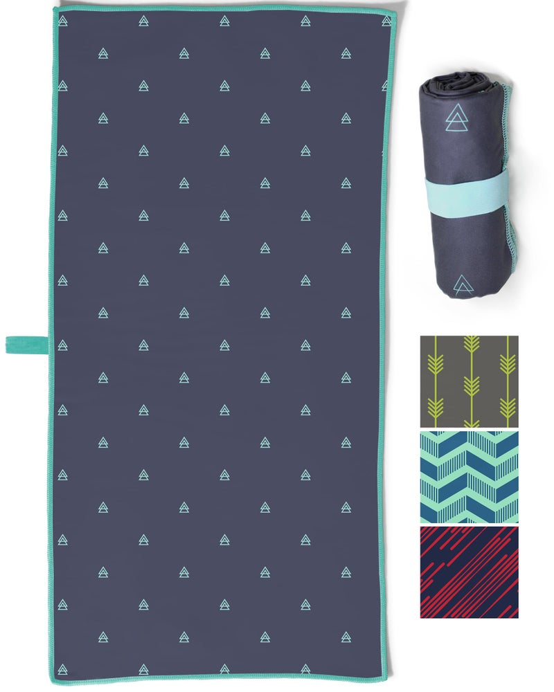Acteon Large Microfiber Beach Towel, 64" x 30" Quick Dry Odor-Free Technology, Men & Women Fast Drying Absorbent Swim Towels for Swimmers, Sand, Pool, Travel, Hiking, Gym, Camping, Bath - Image 1
