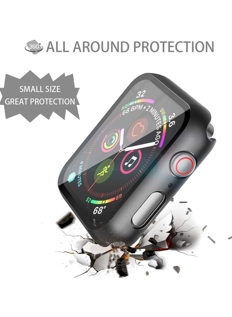 General 2 pcs hard pc case with tempered glass screen protector, compatible with Apple watch 4/5/6 【44mm】)  - Image 4