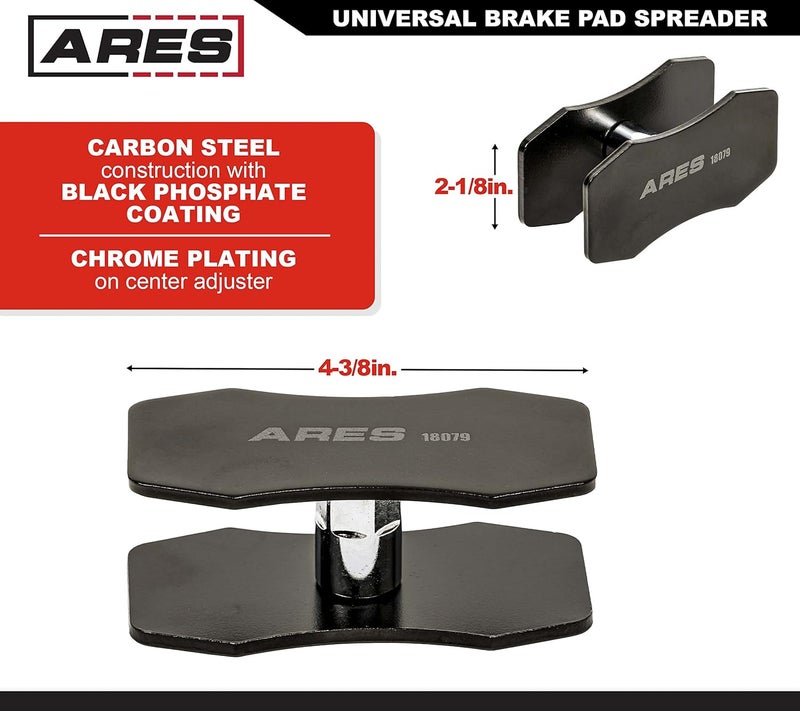 ARES 18079 – Universal Brake Pad Spreader – Universal Design for Use with Most Cars and Light Trucks – Works on Single, Dual, and Quad Piston Calipers – 360-Degree Access to Shank for Confined Spaces - Image 2