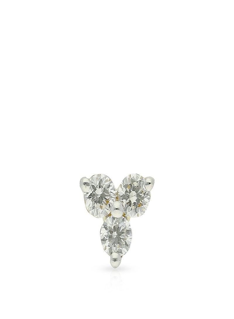 Malabar Gold and Diamonds 18 Carat 750 Purity Yellow Diamond Nosepin MNGNNP0277YVVSVS-GH for Women  - Image 2