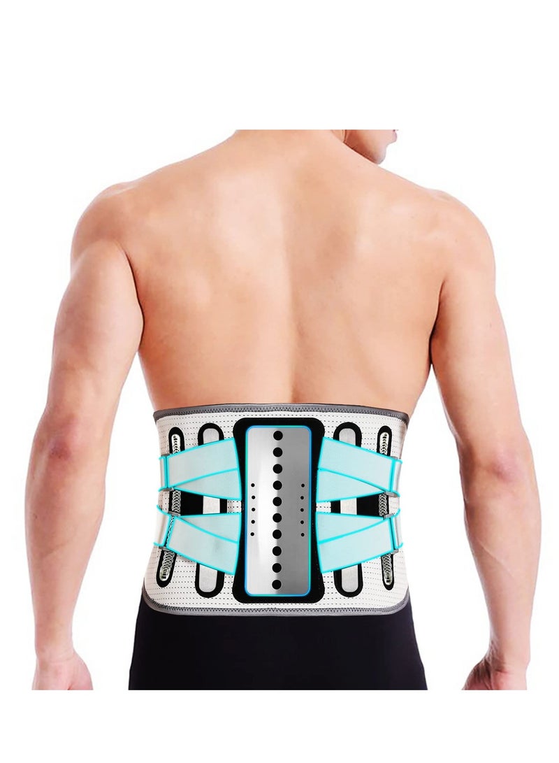 SYOSI Back Brace for Lower Back Pain Relief Men and Women, Upgrade Lumbar Lower Back Support Belt, Detachable Lower Back Braces for Sprain, Lower Back Pain Relief and Herniated Disc (L) - Image 1