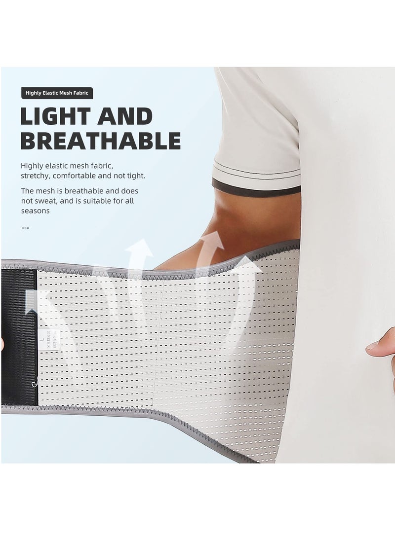 SYOSI Back Brace for Lower Back Pain Relief Men and Women, Upgrade Lumbar Lower Back Support Belt, Detachable Lower Back Braces for Sprain, Lower Back Pain Relief and Herniated Disc (L) - Image 4