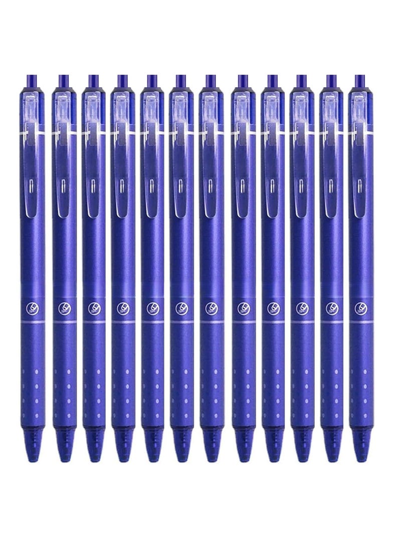 Erasable Gel Pens, 12 Pack Blue Retractable Erasable Pens, Blue Ink for Writing Planner and Crossword Puzzles - Image 1