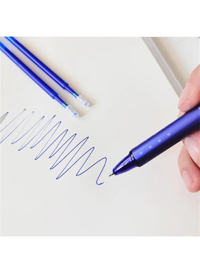Erasable Gel Pens, 12 Pack Blue Retractable Erasable Pens, Blue Ink for Writing Planner and Crossword Puzzles - Image 2