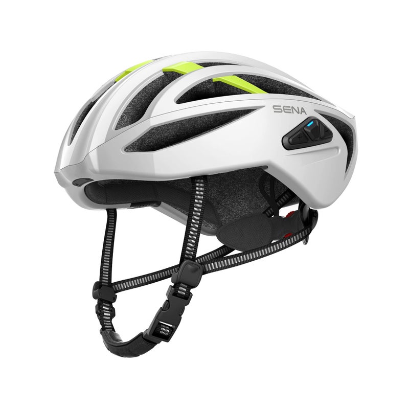 Sena R2 EVO Road Cycling Bluetooth Helmet Integrated Mesh Intercom System Matte White Medium