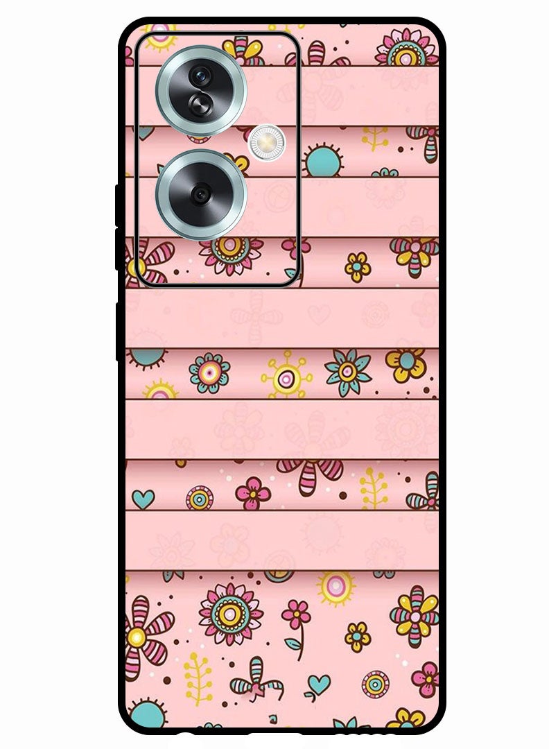 Theodor Protective Case Anti Scratch Shock Proof Bumper Cover For Oppo A2 Small Flowers - Image 1