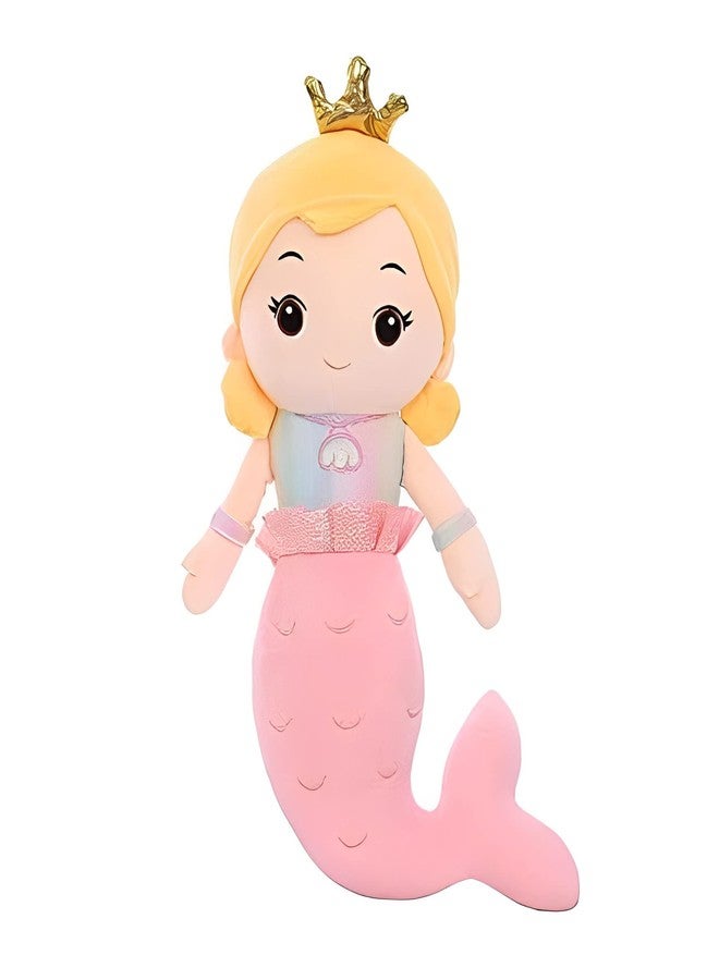 Tickles Mermaid Soft Doll Stuffed Plush Animal Toy for Kids Girls Birthday Gifts (Color: Pink Size: 50 cm) - Image 1