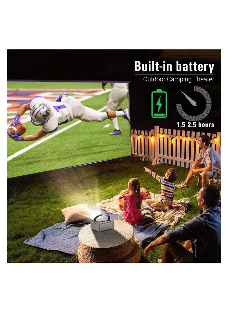 BYINTEK - BYINTEK R17 Projector, Smart 3D Android WiFi Portable DLP Mini Projector, Support 4K, Full HD 1080P with Battery, 750ANSI Lumens, Portable Movie Projector, 6D Keystone, 300 Inch Picture - Image 1