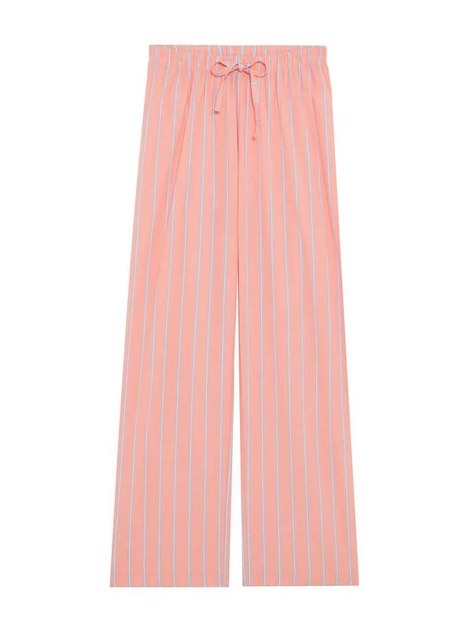 UNDIZ Striped cotton voile trousers