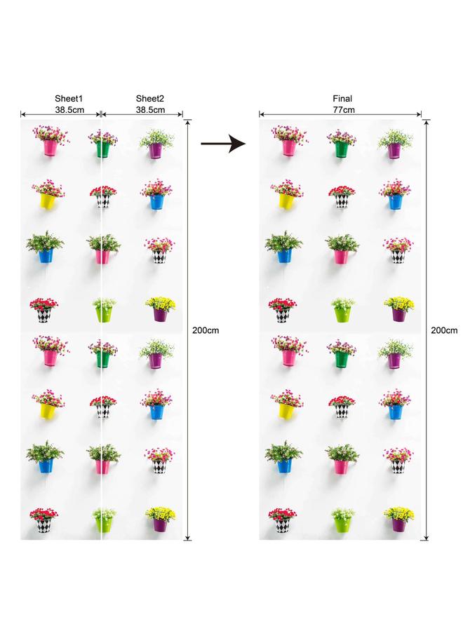 Bluejw 3D Art Life Series Simulation Door Stickers Removable Waterproof Wall Stickers Bedroom Living Room PVC Stickers A Generation Of Hair - Image 1