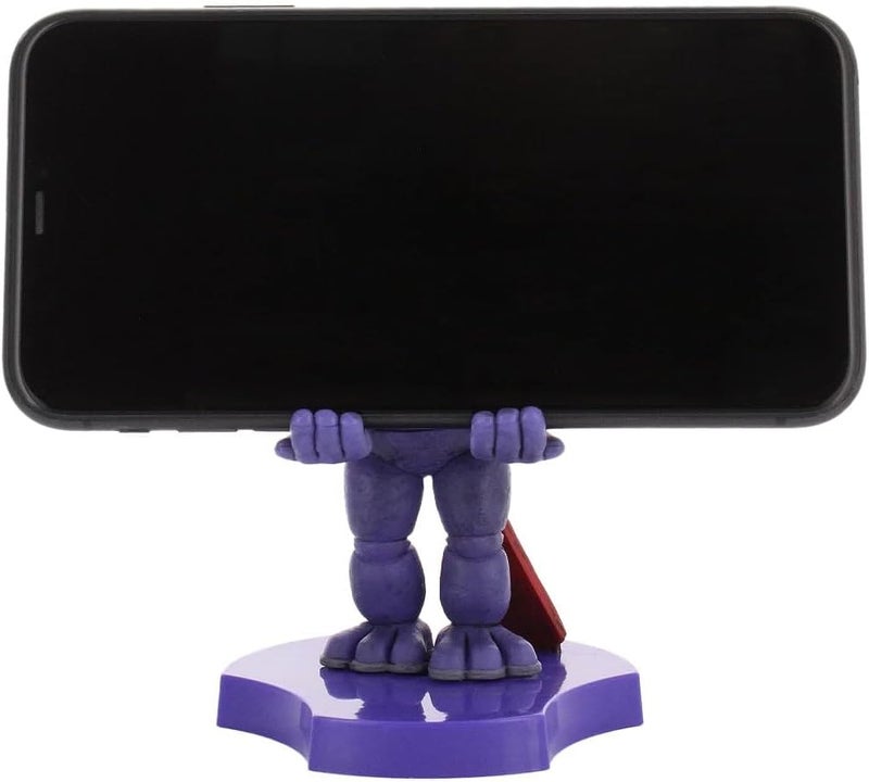 كابل جايز حامل هاتف Cableguys Minis Five Nights at Freddy's Bonnie وحامل سماعات الأذن - حامل هاتف مبتكر لديكور المكتب وإكسسوارات السرير، حامل سماعات داخل الأذن للهواتف الذكية والأجهزة الص��يرة - Image 1