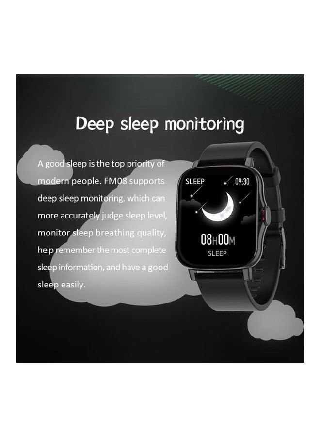 NIBEMINENT FM08 Bluetooth Smartwatch Black - Image 4