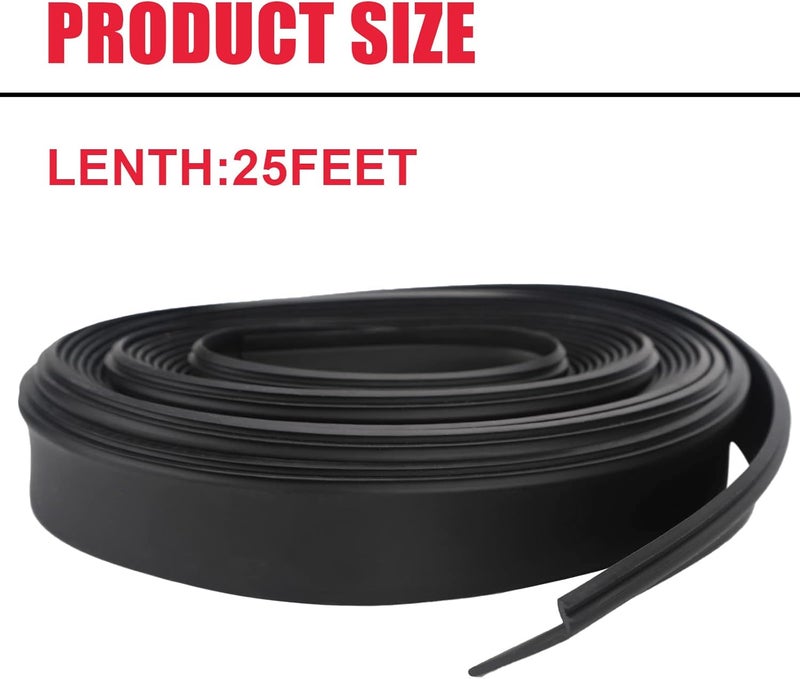 VASTAUTO RV 1-1/2" Slide-Out Wiper Seal (Clip-On) Black Rubber R854056 - 25 Feet - Image 2