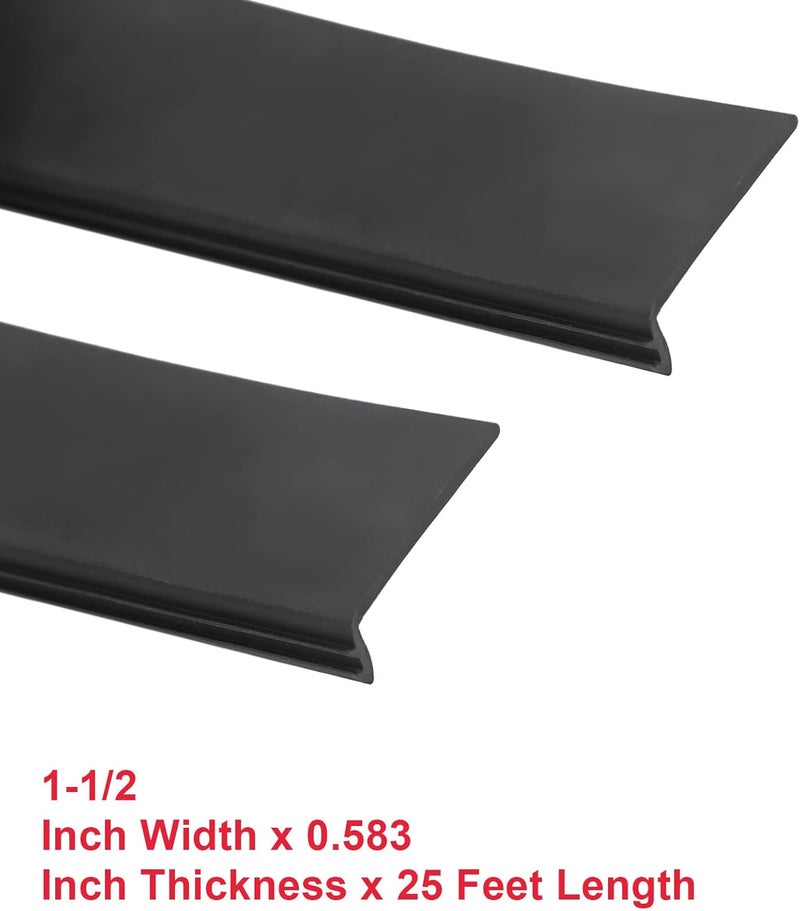 VASTAUTO RV 1-1/2" Slide-Out Wiper Seal (Clip-On) Black Rubber R854056 - 25 Feet - Image 3