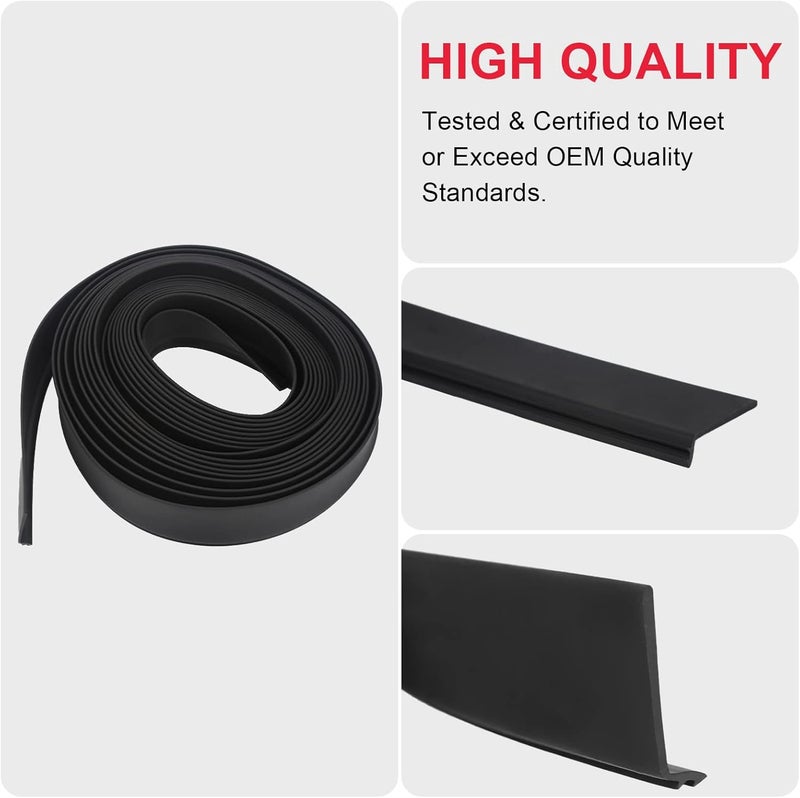 VASTAUTO RV 1-1/2" Slide-Out Wiper Seal (Clip-On) Black Rubber R854056 - 25 Feet - Image 5