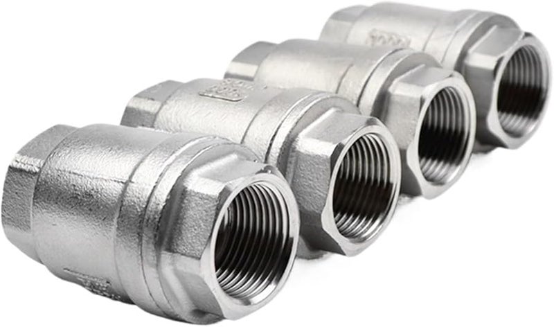 صمام فحص زنبركي رأسي من الفولاذ المقاوم للصدأ SS304 بحجم 0.5 بوصة - Image 2