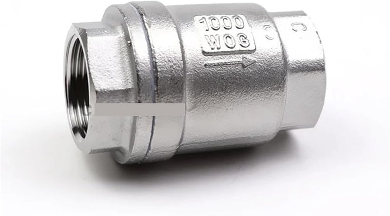 صمام فحص زنبركي رأسي من الفولاذ المقاوم للصدأ SS304 بحجم 0.5 بوصة - Image 3