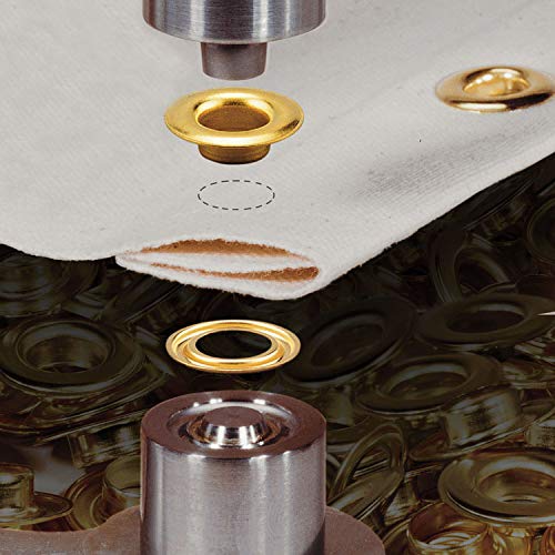 Stimpson SPGW2B500 Self-Piercing Grommet and Washer Set – Ideal for Indoor and Outdoor Sign & Banner Applications – Heavy-Duty Brass Grommets with #2 (500 Sets) - Image 3