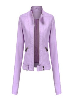 Leather Jacket Women 'S Short Small Jacket Stand Collar Women 'S Leather Jacket Women 'S Thin Leather Jacket